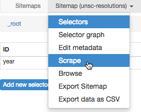 Using the Select popup feature
