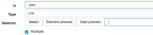 Adding a year selector